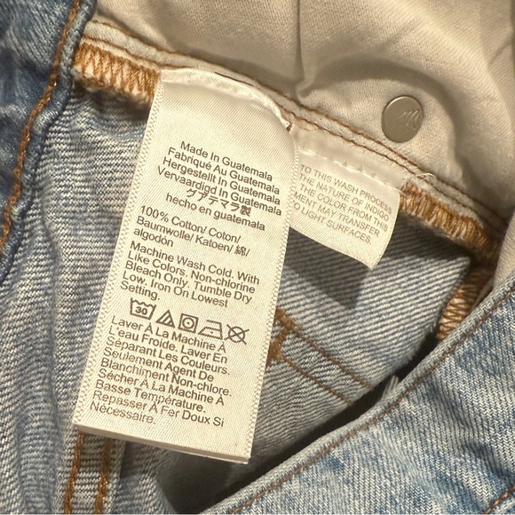 Madewell Light Wash Relaxed Denim Women's Shorts Size 25 - Picture 8 of 8